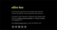 Desktop Screenshot of aliceluu.com